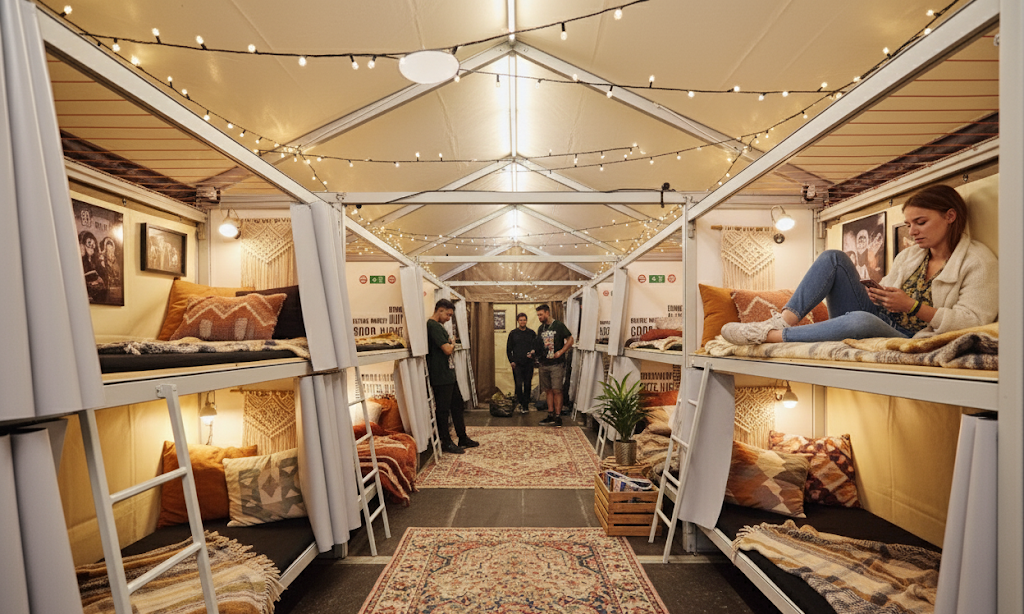 Bed-Stay hostel festival inside