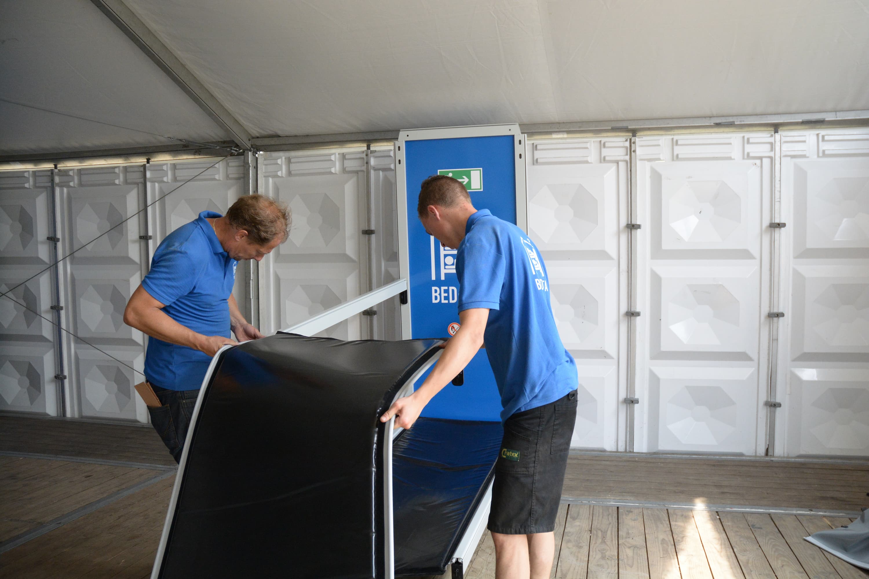 The Bed-Stay built up 